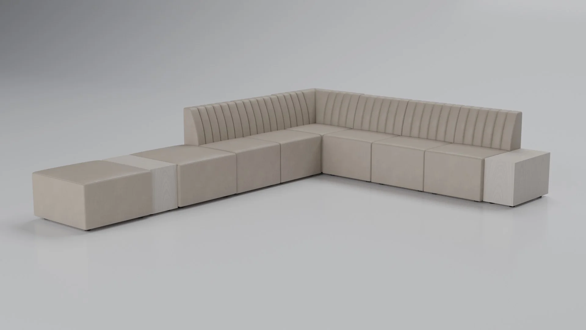 Commercial modular seating from the AA1 106 collection by Cria Furniture
